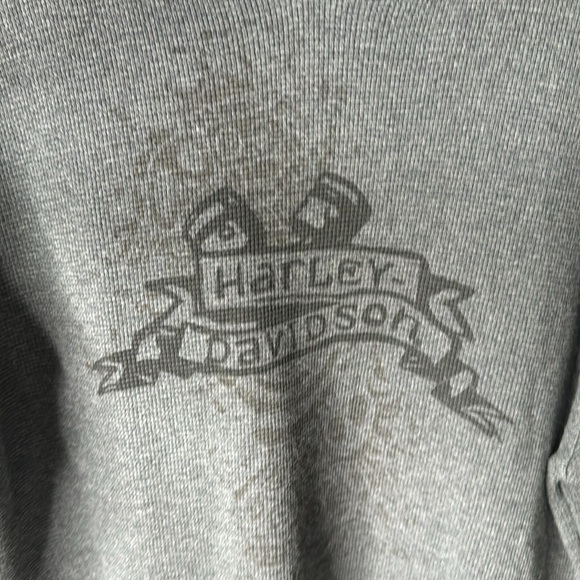 Harley Davidson Thermal Pullover Hoodie - Picture 4 of 7